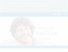 Tablet Screenshot of miraclemiledentalcenter.com